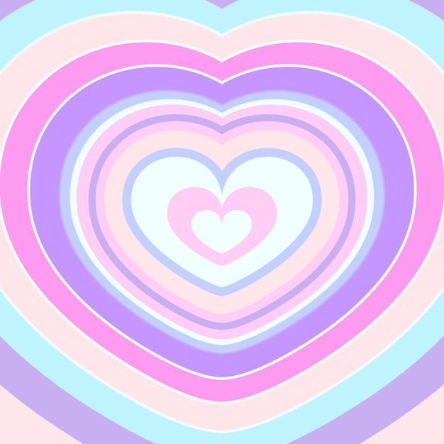 Fondo de corazón de flores silvestres de diseño plano