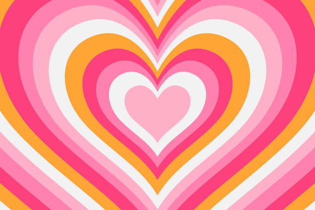Fondo de corazón de flores silvestres de diseño plano