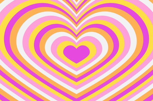 Fondo de corazón de flores silvestres de diseño plano