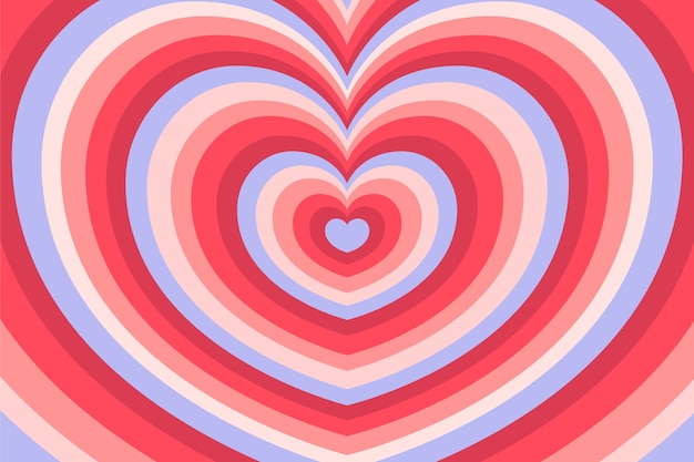 Vector gratuito fondo de corazón de flores silvestres de diseño plano