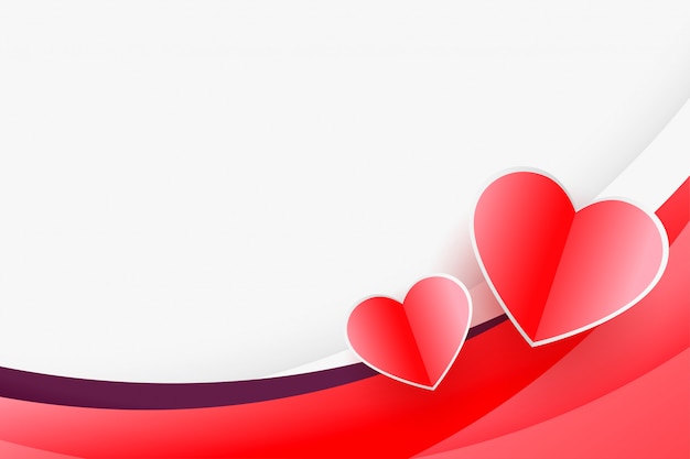 Fondo de corazones con copyspace para tarjeta de felicitación del día de san valentín