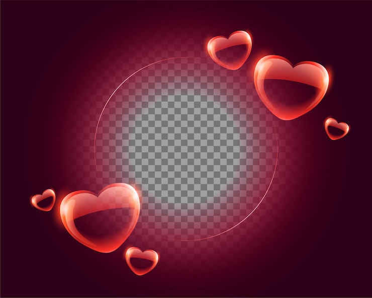 Vector gratuito fondo de corazones de feliz día de san valentín con espacio de imagen
