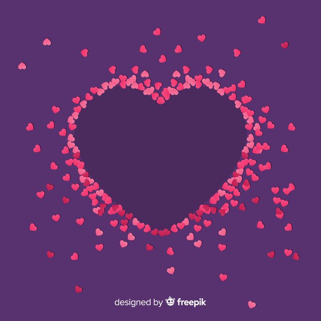 Fondo corazones pequeños