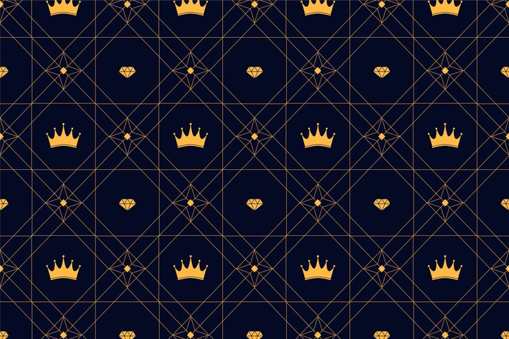 Vector gratuito fondo de corona de diseño plano