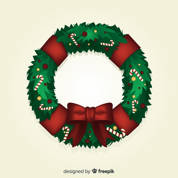Fondo corona de navidad 