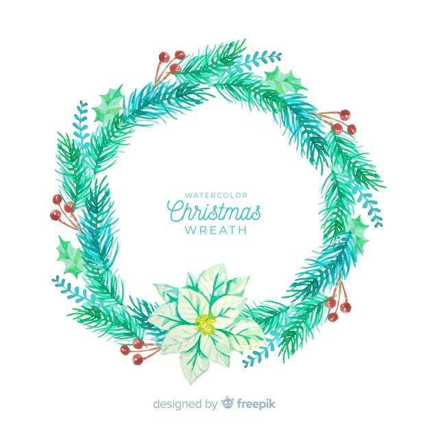 Fondo corona navidad