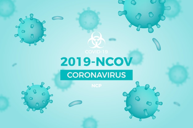 Fondo de coronavirus monocromático