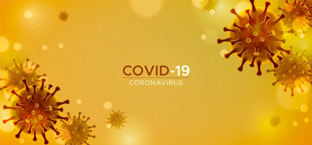 Fondo de coronavirus realista