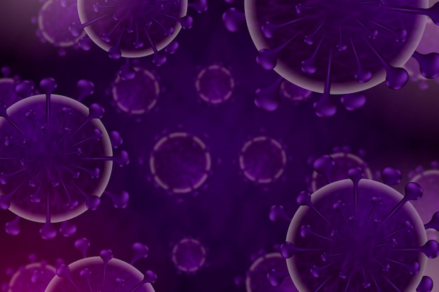 Fondo de coronavirus realista