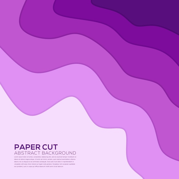 Vector gratuito fondo de corte de papel morado