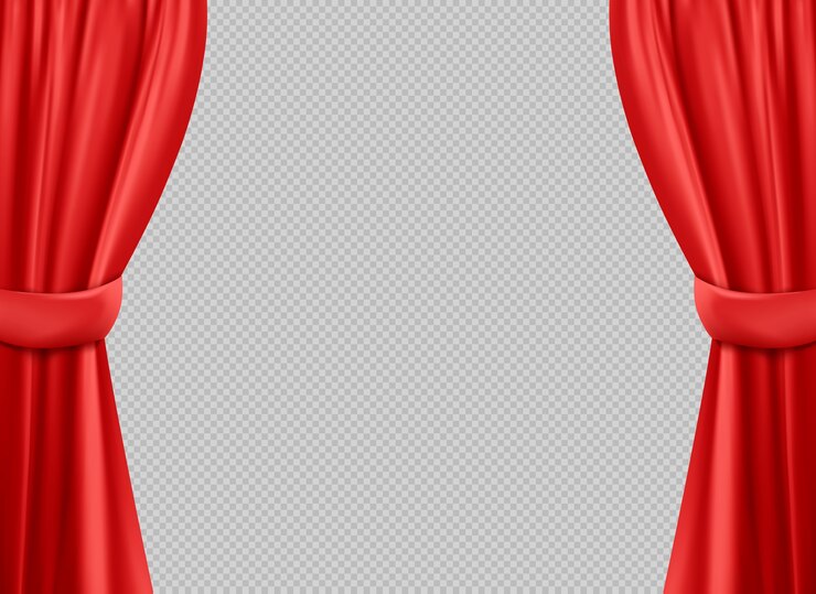Vector gratuito fondo de cortina realista