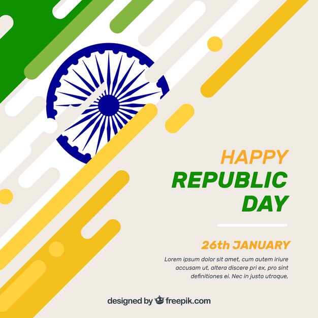 Fondo creativa del día de la república de la india