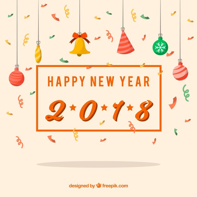Fondo creativo de año nuevo