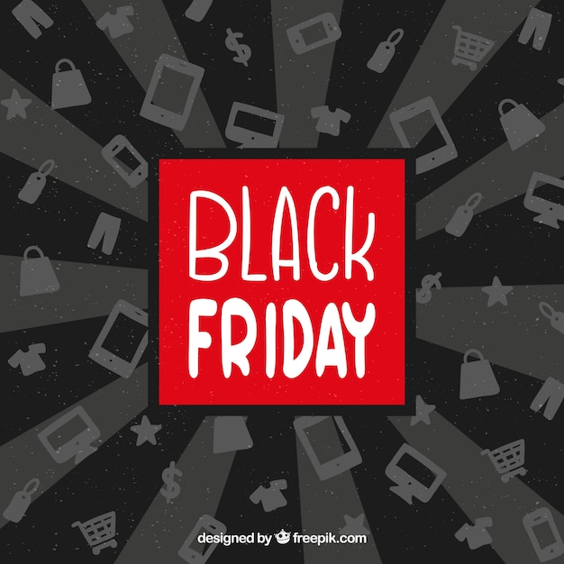 Fondo creativo de black friday