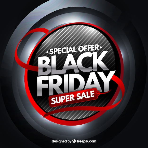 Vector gratuito fondo creativo de black friday