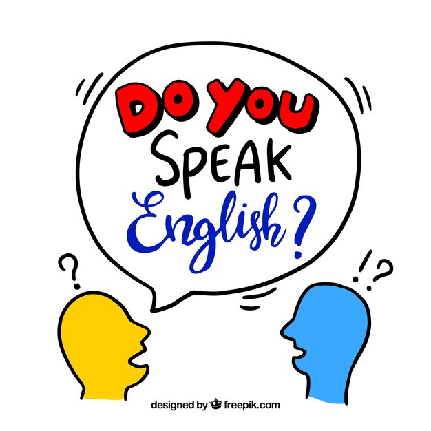 Fondo creativo de do you speak english