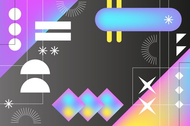 Fondo creativo geométrico degradado