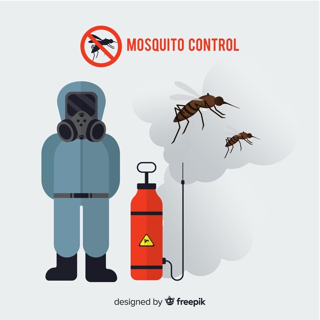 Fondo creativo de mosquito control