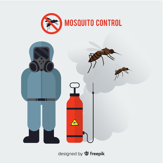 Fondo creativo de mosquito control