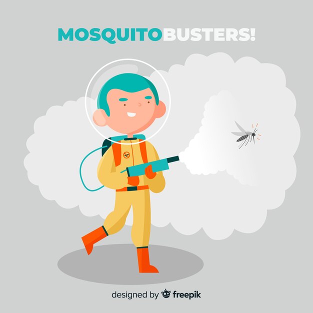 Fondo creativo de mosquito control