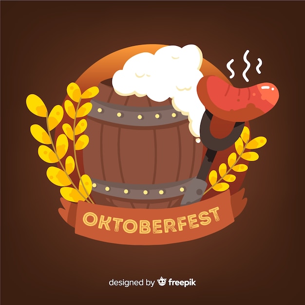 Vector gratuito fondo creativo de oktoberfest