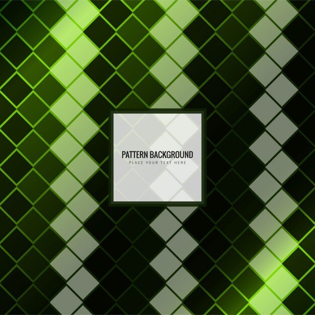 Fondo de cuadrados brullantes verdes