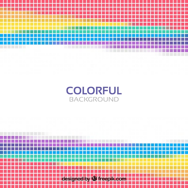 Fondo de cuadrados coloridos 