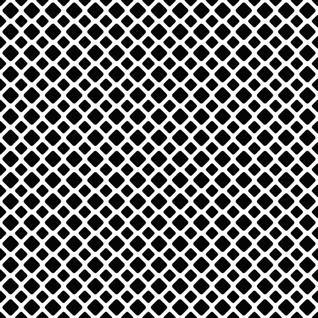 Fondo cuadriculado de cuadrícula diagonal en blanco y negro sin fisuras - diseño gráfico vectorial