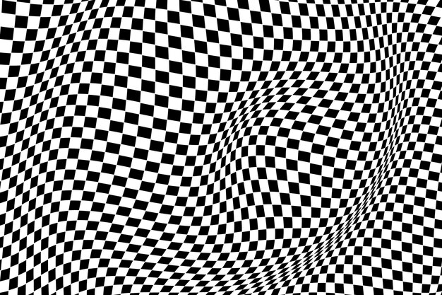 Fondo a cuadros distorsionado plano