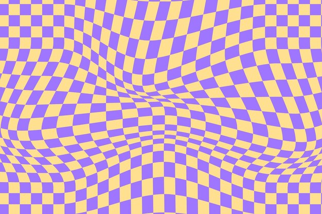 Fondo a cuadros distorsionado plano