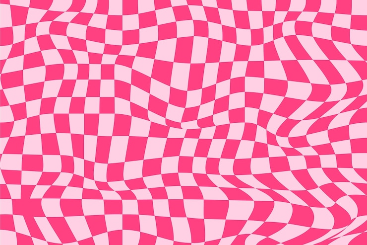 Vector gratuito fondo a cuadros distorsionado plano