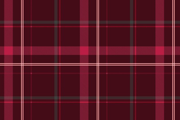 Fondo a cuadros transparente, tartán rojo, vector de diseño escocés tradicional