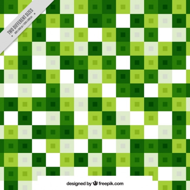 Fondo de cuadros verdes y blancos