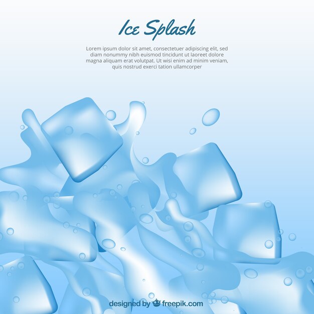 Fondo de cubo de hielo