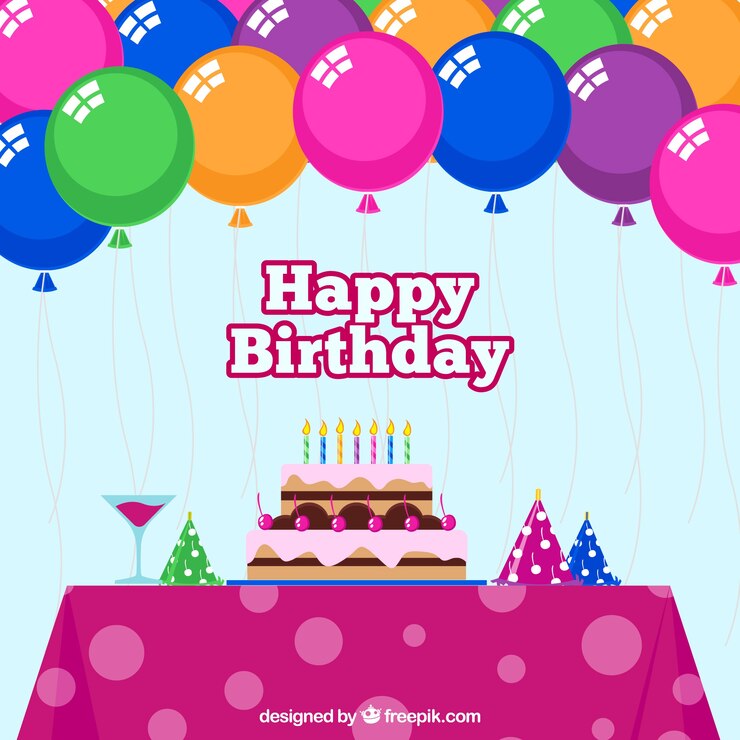 Vector gratuito fondo de cumpleaños colorido