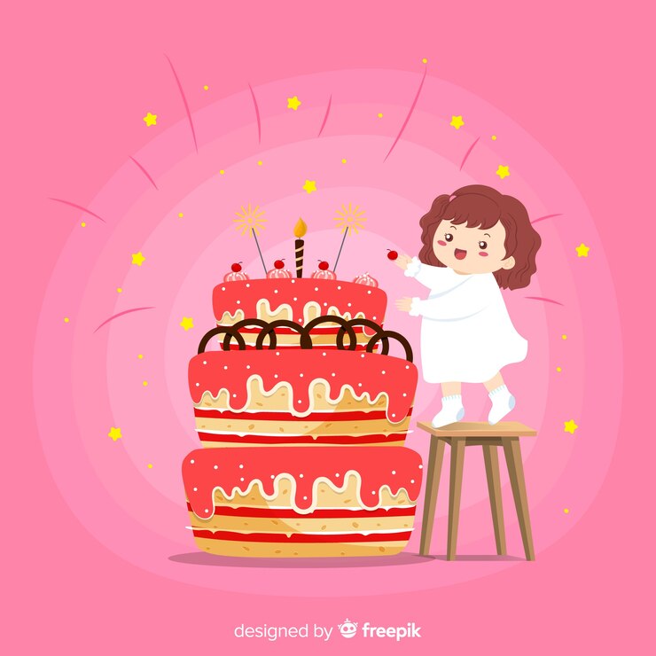 Vector gratuito fondo de cumpleaños en diseño plano