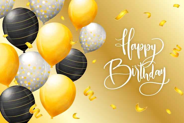 Vector gratuito fondo de cumpleaños estilo acuarela