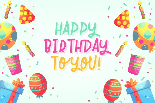 Fondo de cumpleaños festivo