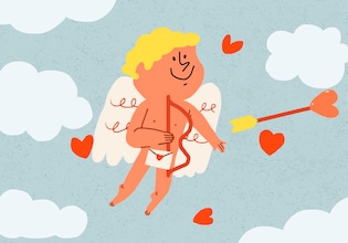 Dibujos animados de cupido