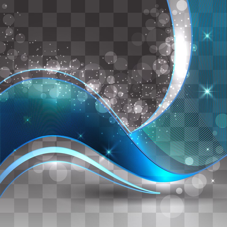 Vector gratuito fondo de curvas de color azul de vector