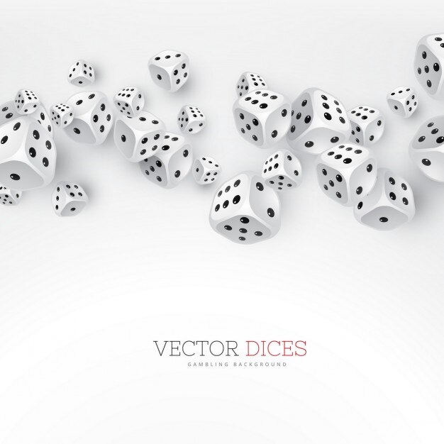 Fondo con dados, casino