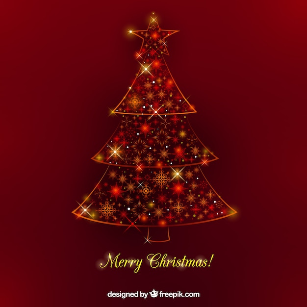 Fondo de decorativo árbol de navidad