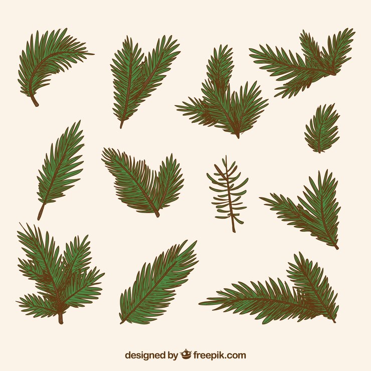 Vector gratuito fondo de decorativo árbol de navidad