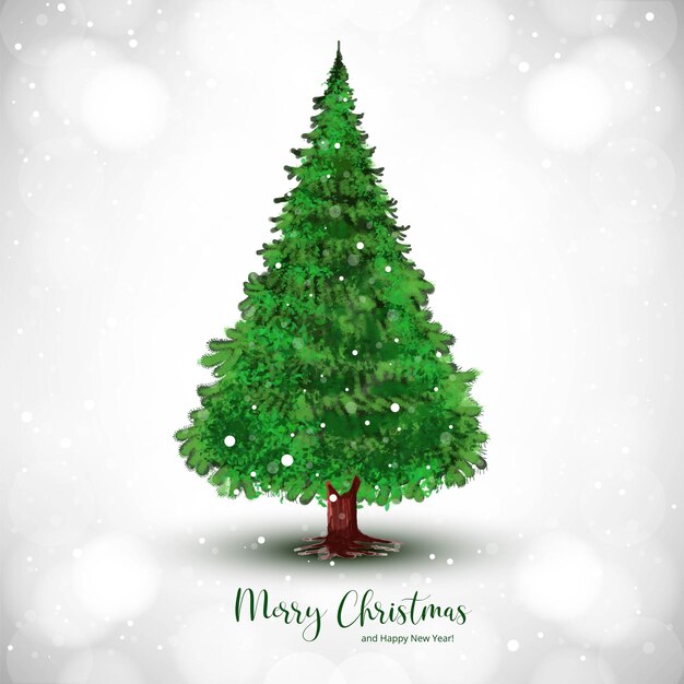 Fondo decorativo artístico hermoso del día de fiesta del árbol de navidad