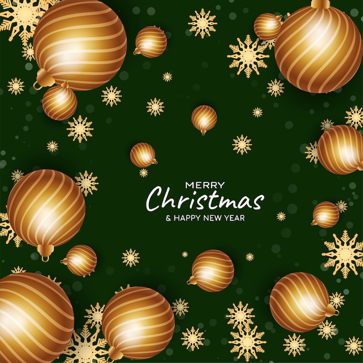 Vector gratuito fondo decorativo de bolas de navidad feliz navidad