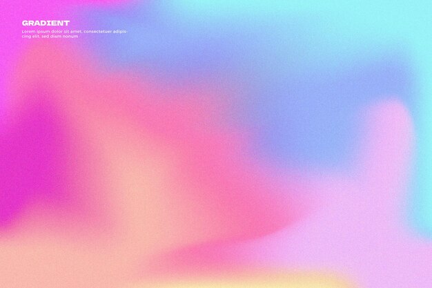 Fondo decorativo con colores degradados holográficos y textura granulada