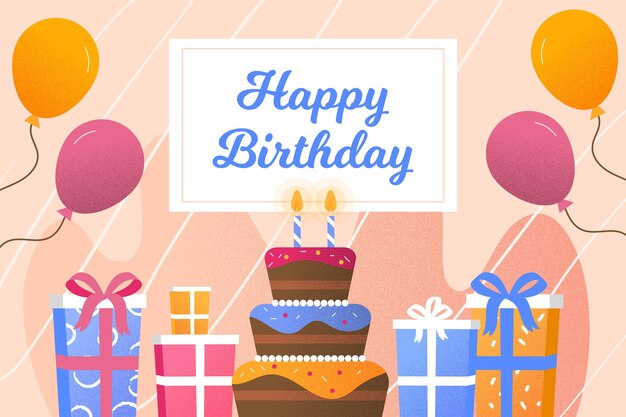 Fondo decorativo de cumpleaños