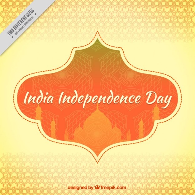 Vector gratuito fondo decorativo del día de independencia de india