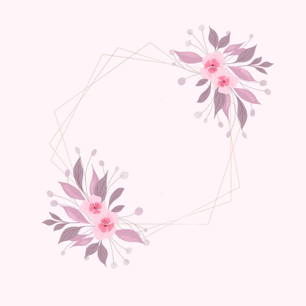 Fondo decorativo con un diseño floral acuarela pintado a mano