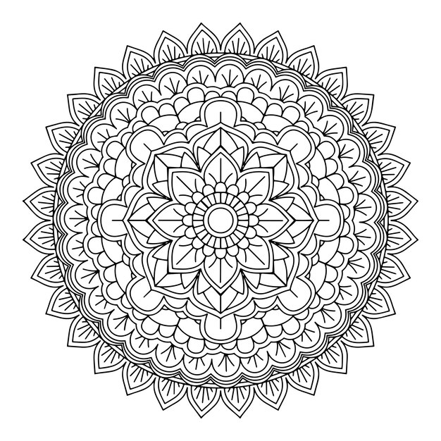 Fondo decorativo de diseño de mandala